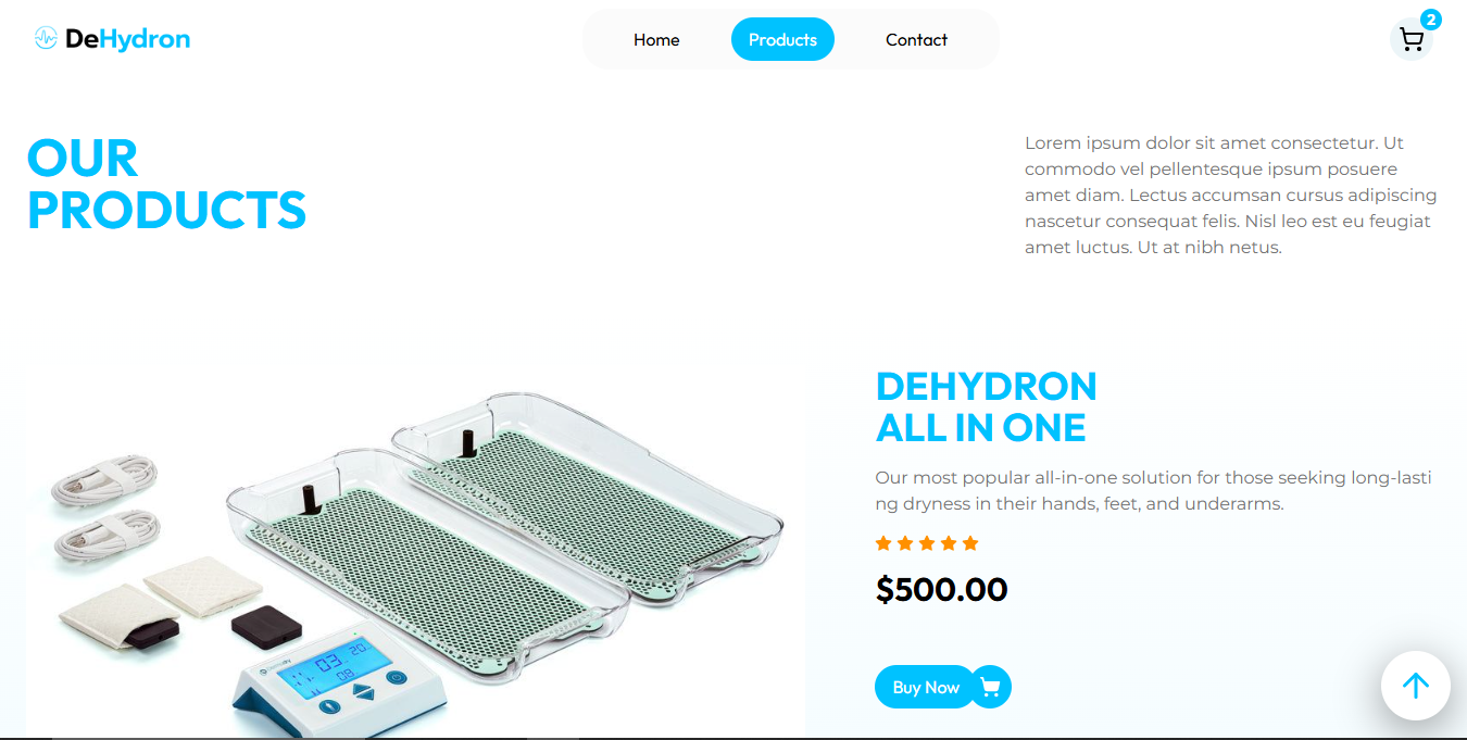 Dehydron – Complete Hyperhidrosis Treatment System