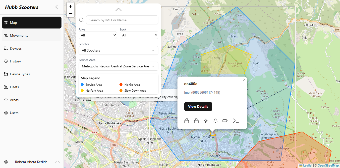 Hubb Scooter – Smart Scooter Management & Analytics Platform